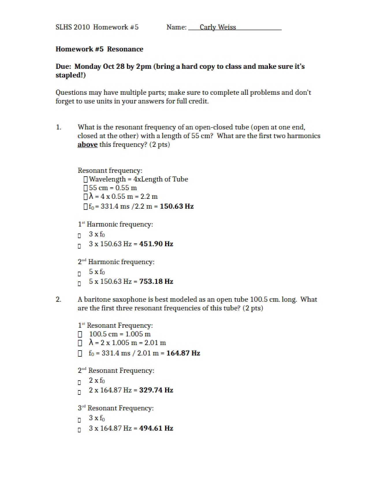 Homework Five for Science of Human Communication
