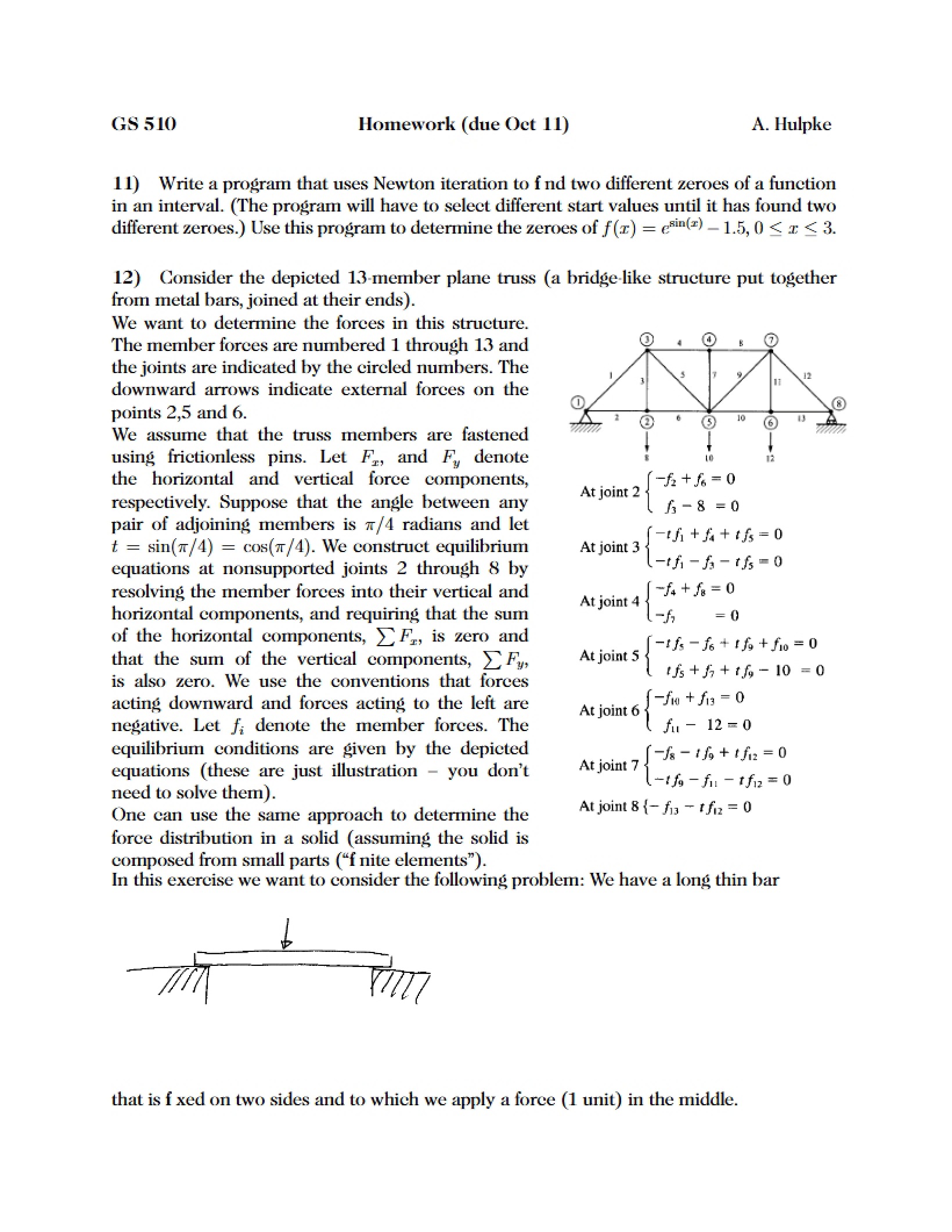 Homework for GS 510