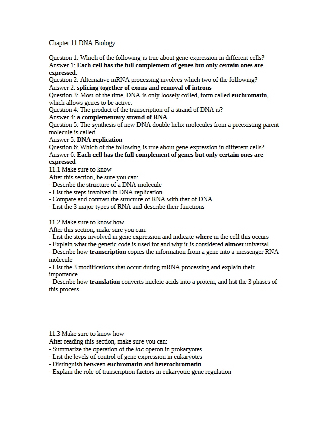 Biology of DNA Chapter Eleven