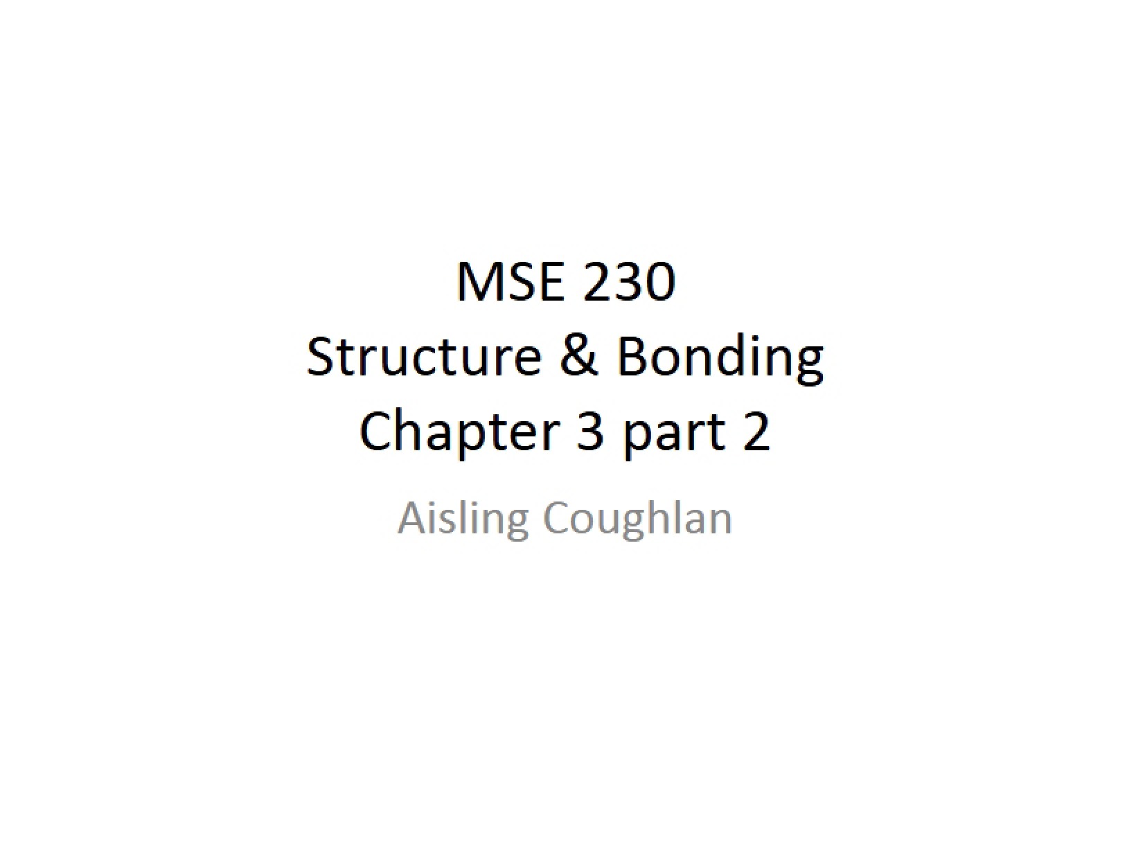 First Lecture Presentation - Week Three