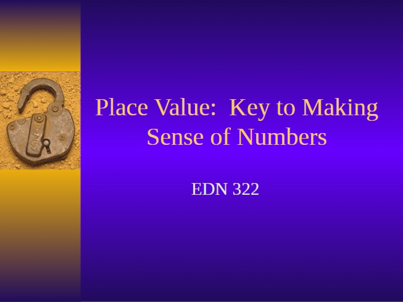 Value of Place