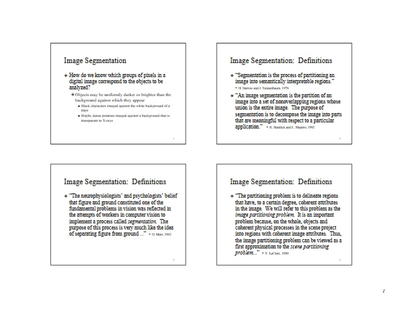 Segmenting Images