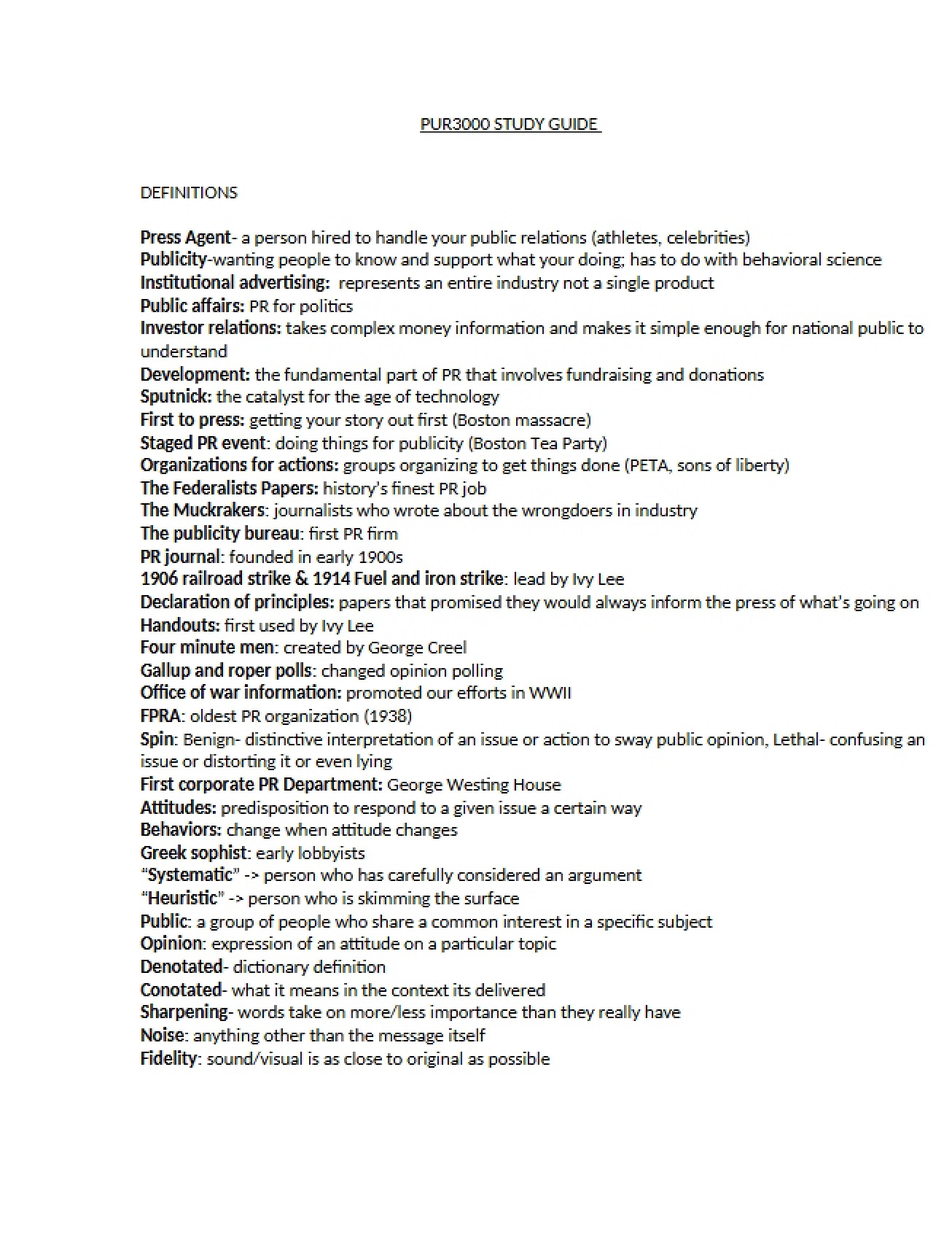 Study Materials