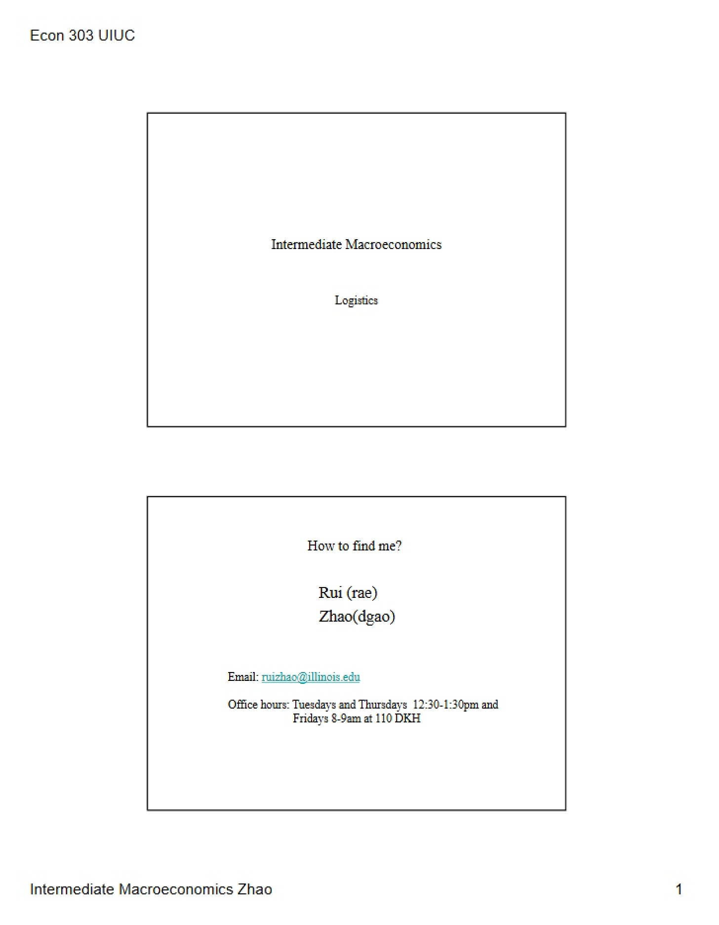Logistics Information