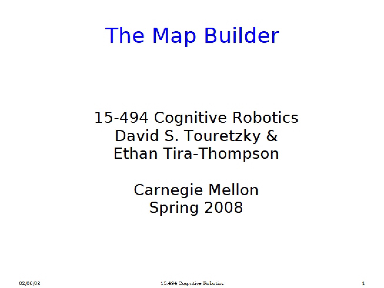 Map Building - Part 1
