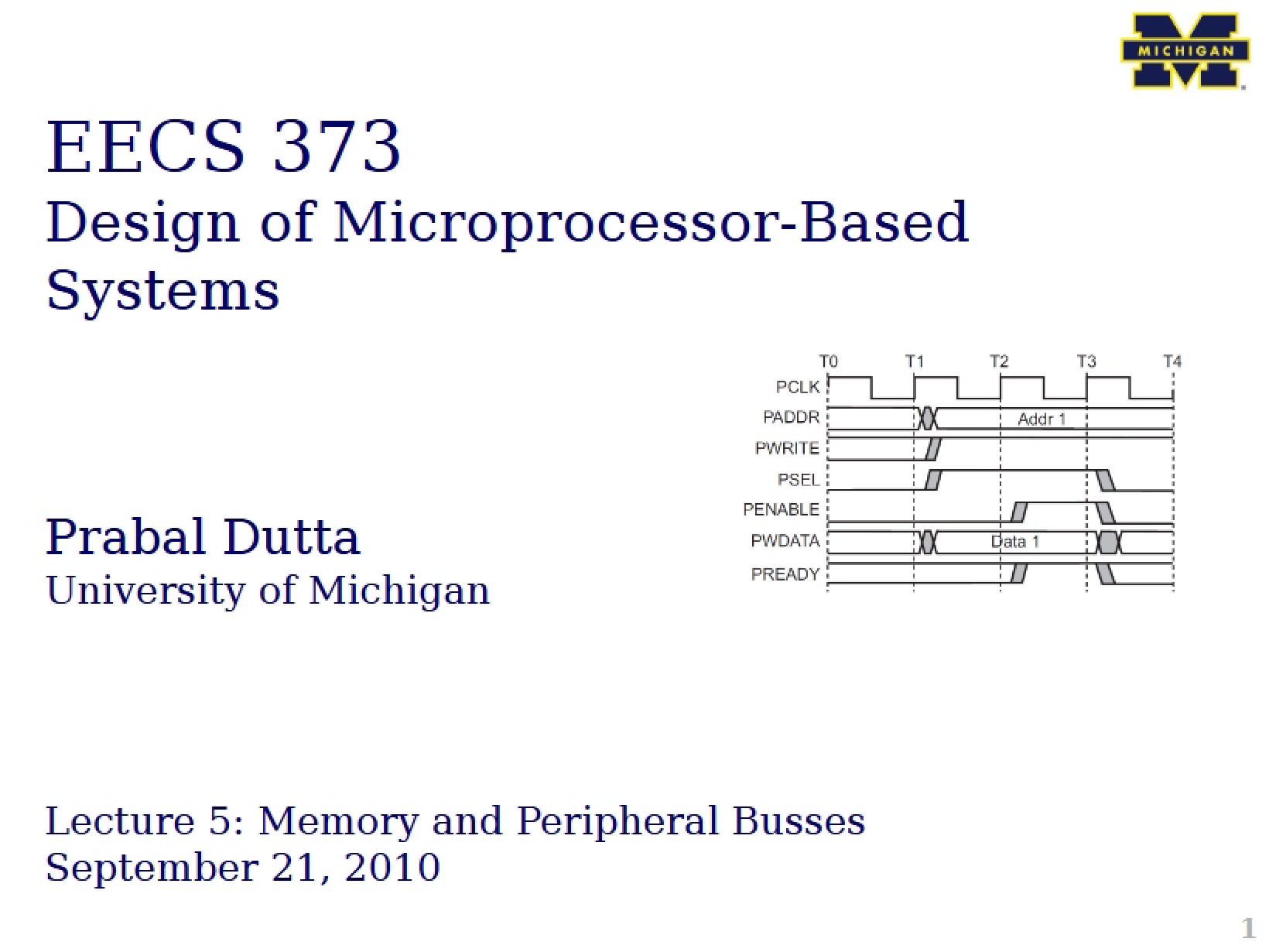 Microprocessor Based Systems Design 11