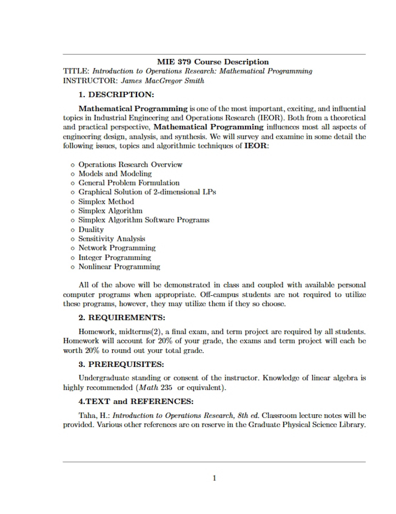 Operations Research Intro