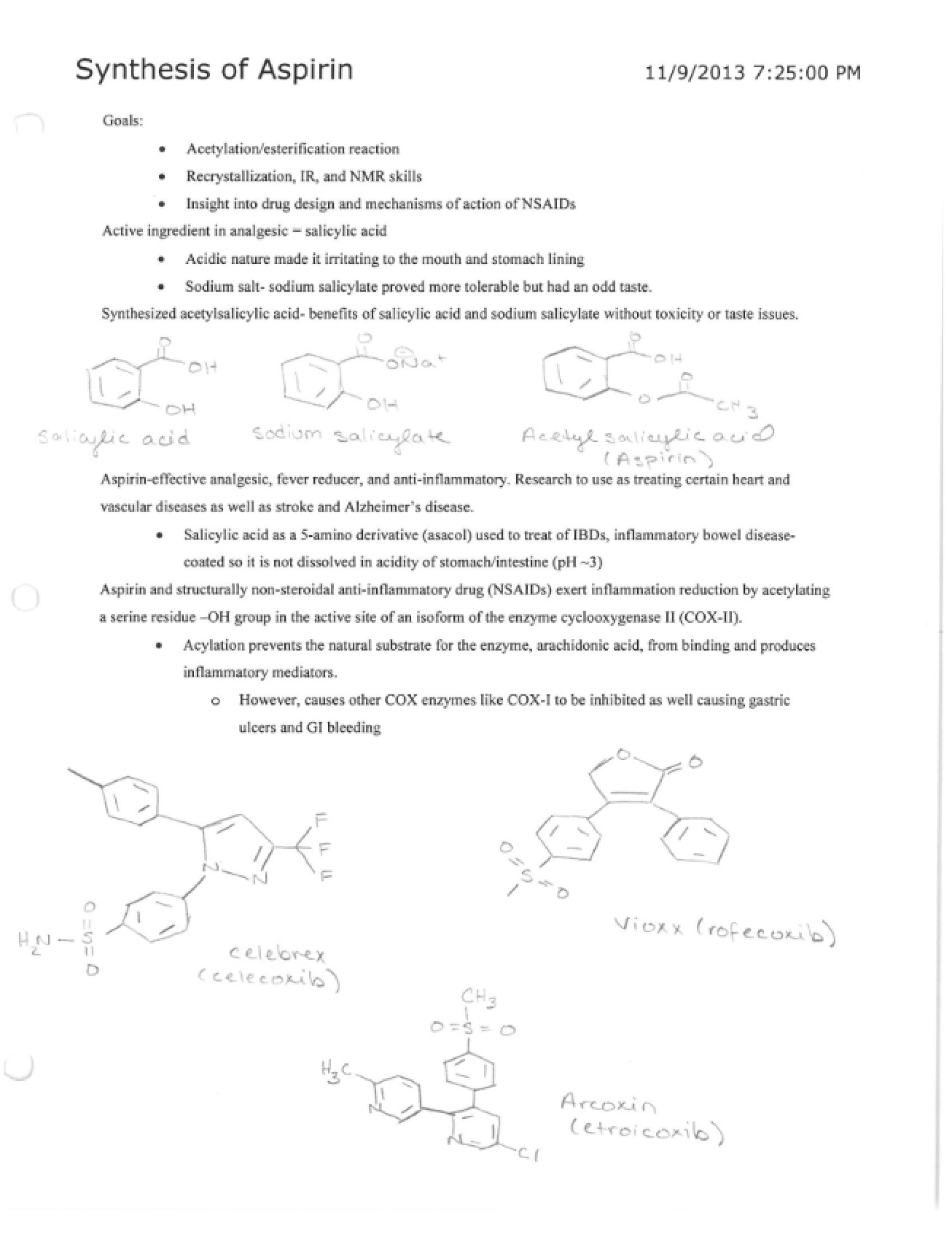 Laboratory Guide to Aspirin Synthesis