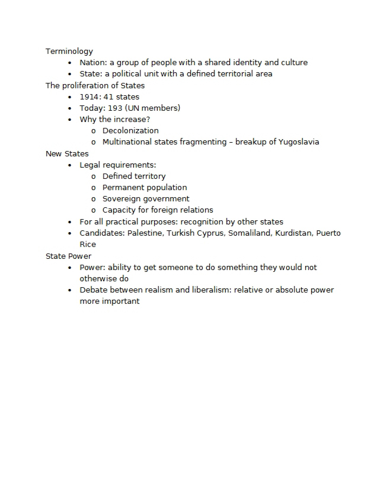 List of Terms