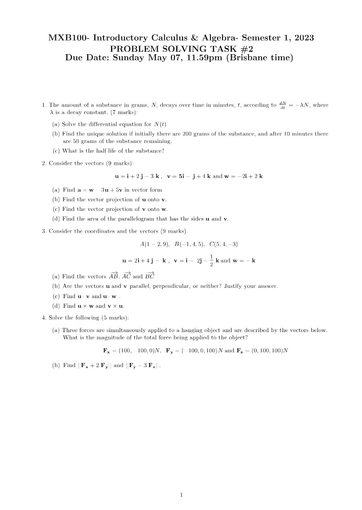 Task 2 - Problem Solving