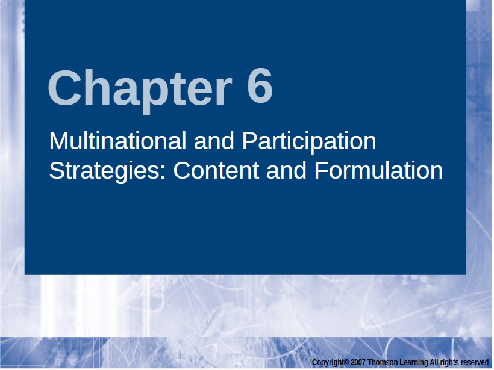 Comparative Management Lecture Notes
