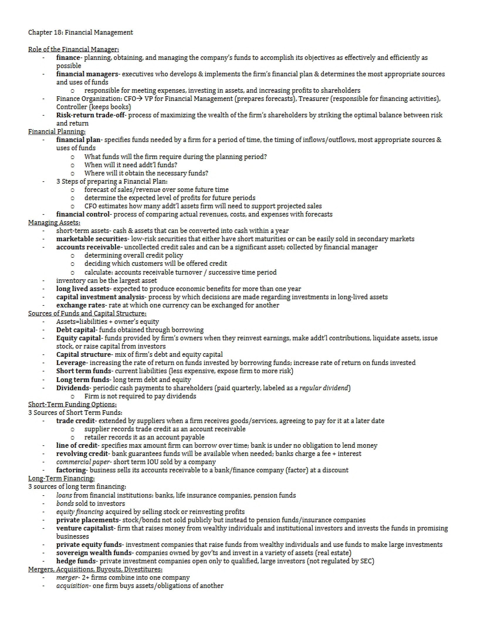 Chapter Eighteen - BMGT 110