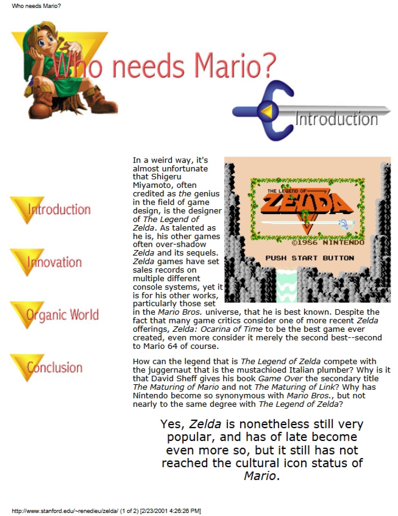 Advanced Lecture Notes on Computer Game Design
