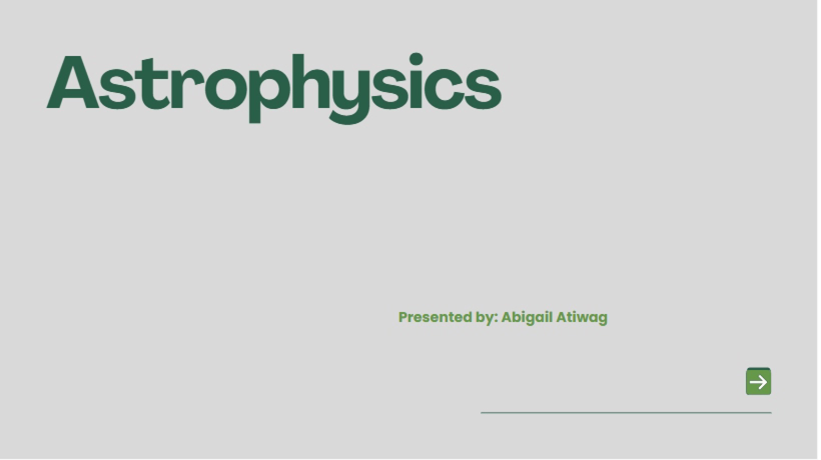 Astrophysics Concepts