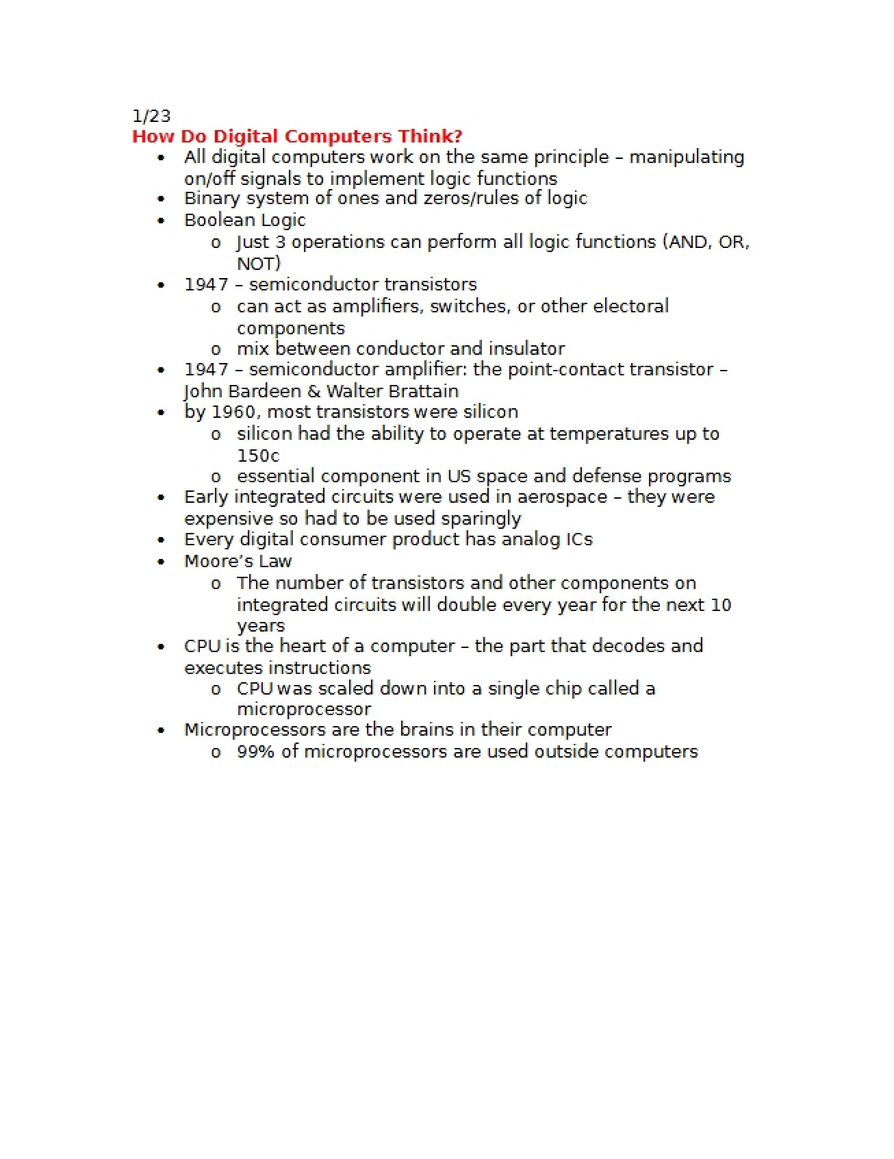 Digital Culture Notes 1-25 to 1-27
