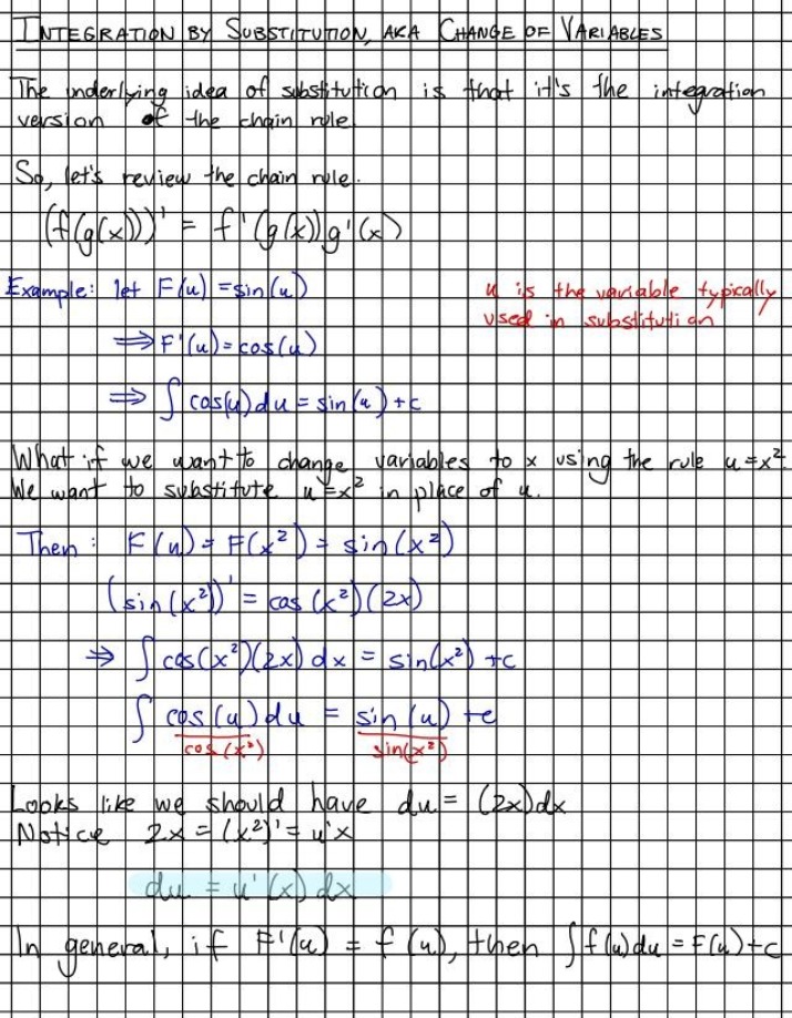 Integration Using Substitution
