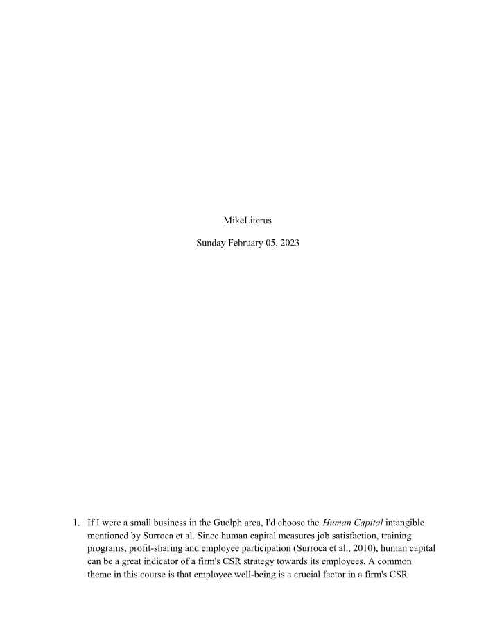 The Role of Human Capital in Driving CSR Initiatives