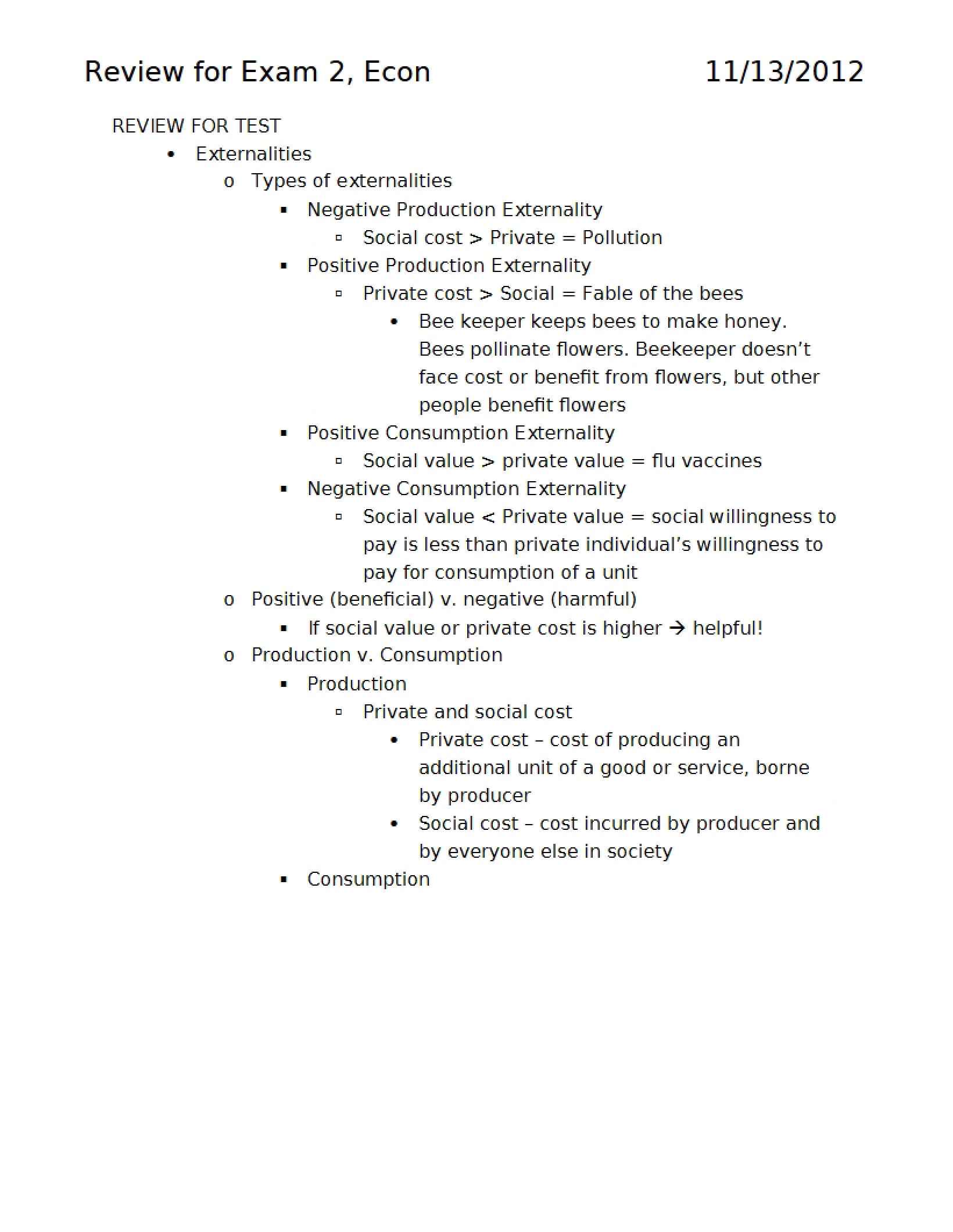 Exam Two Review