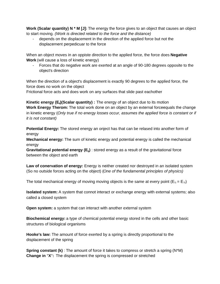 Work, Energy, and Momentum in Physics