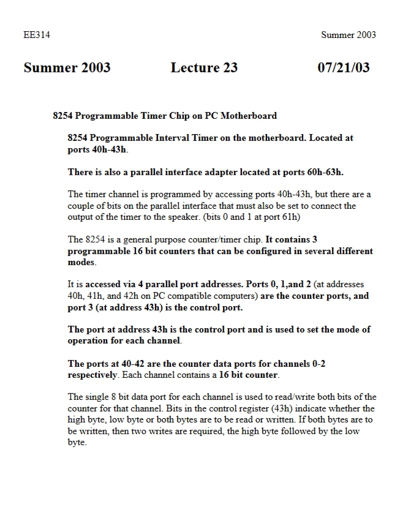 Microprocessor Notes