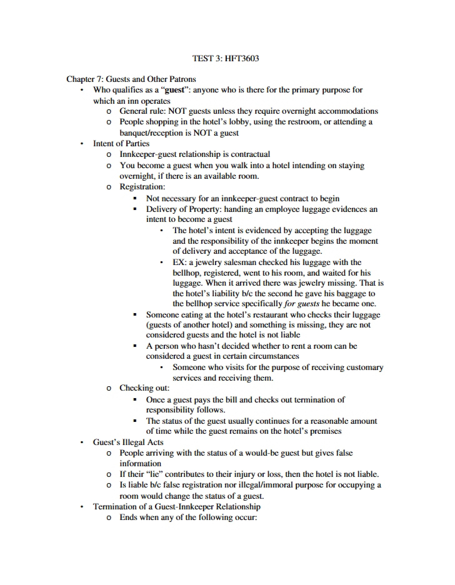 Third Major Assessment