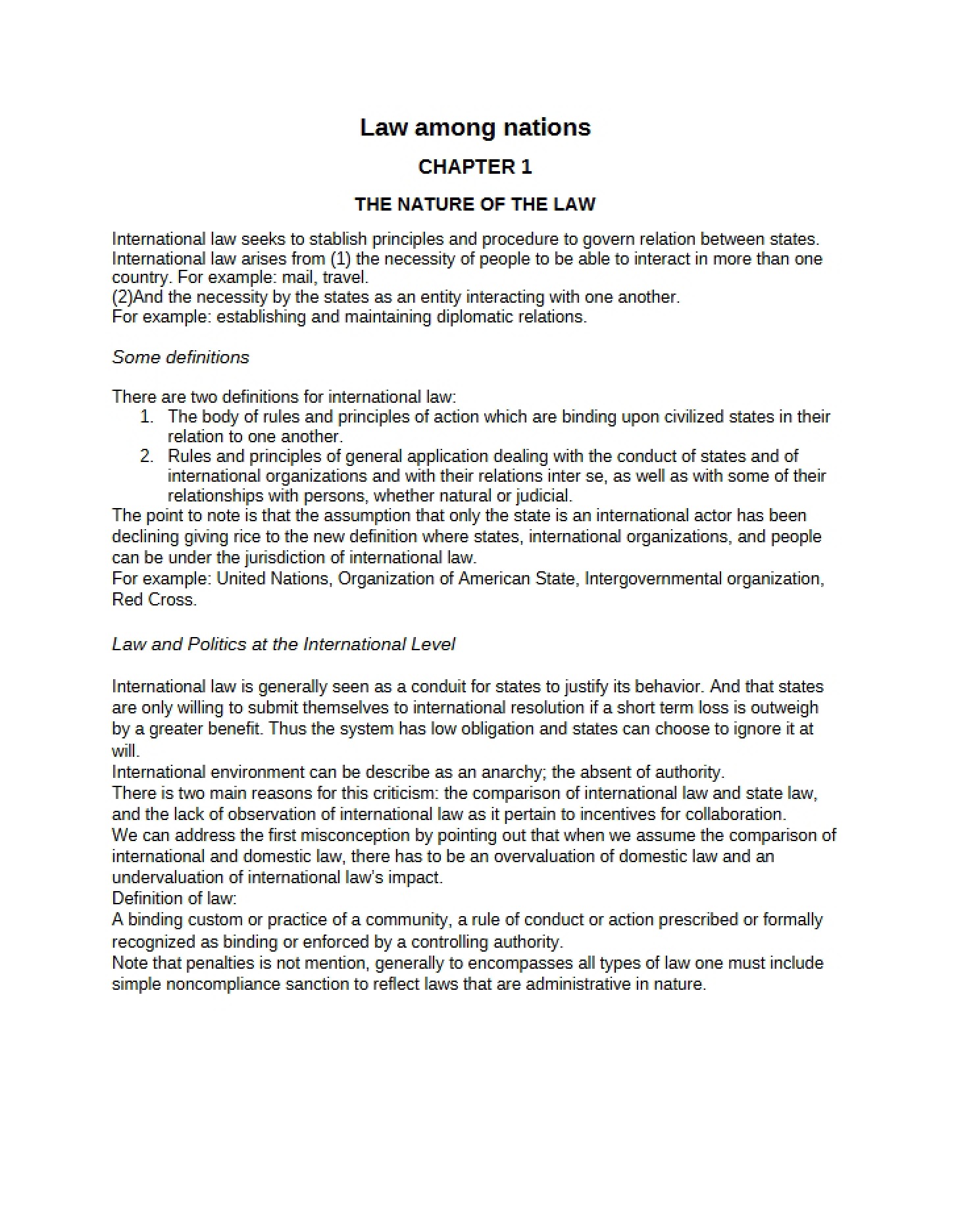 Foundational Concepts and Legal Nature