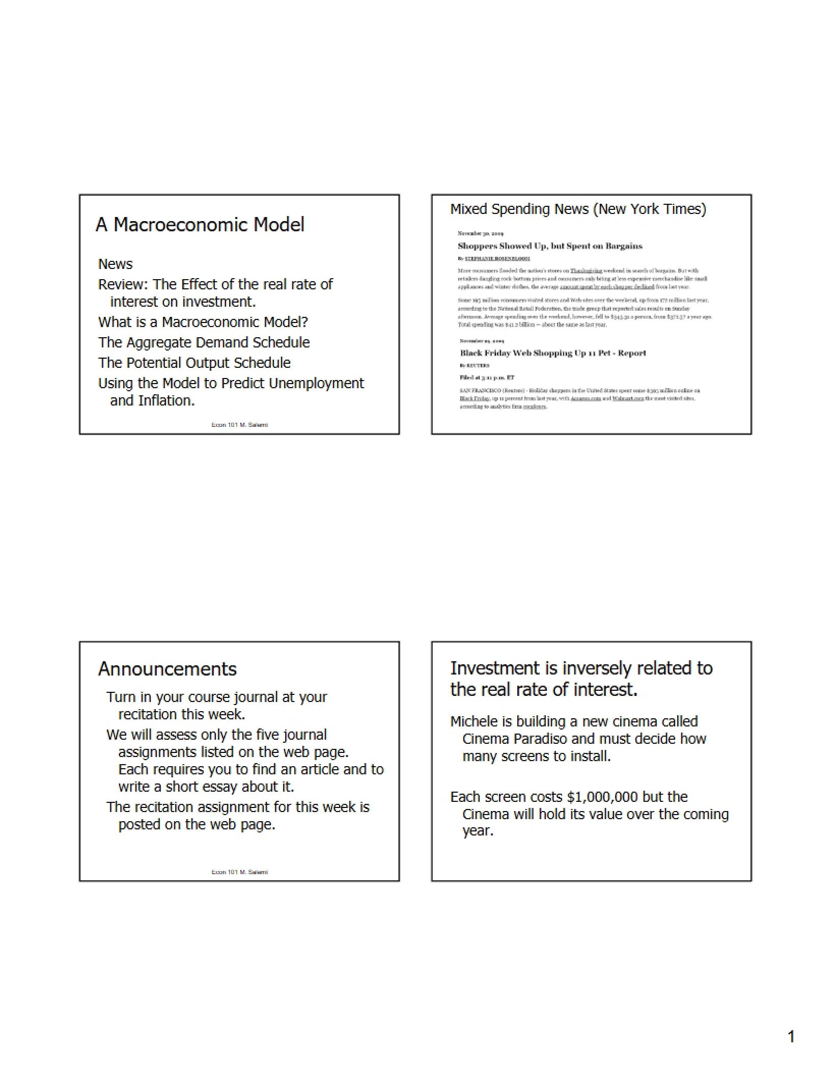 Macroeconomic Modeling