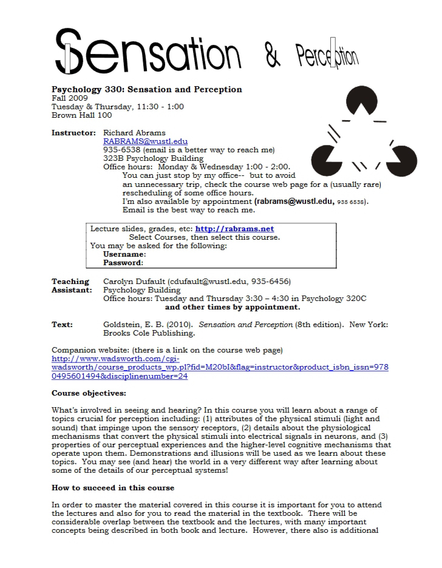 Syllabus Overview