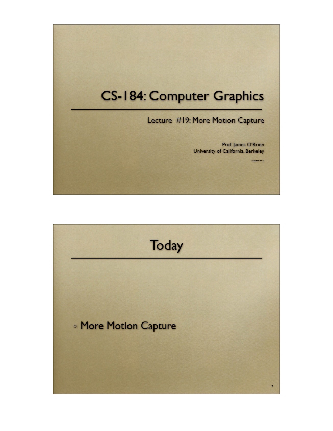 Graphics Lecture Notes - Foundations of Computer Graphics