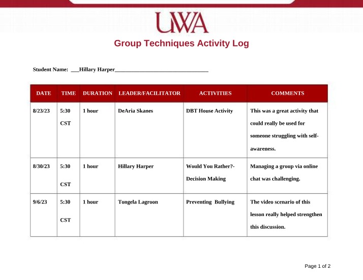 Course Materials for CO 558 Practicum