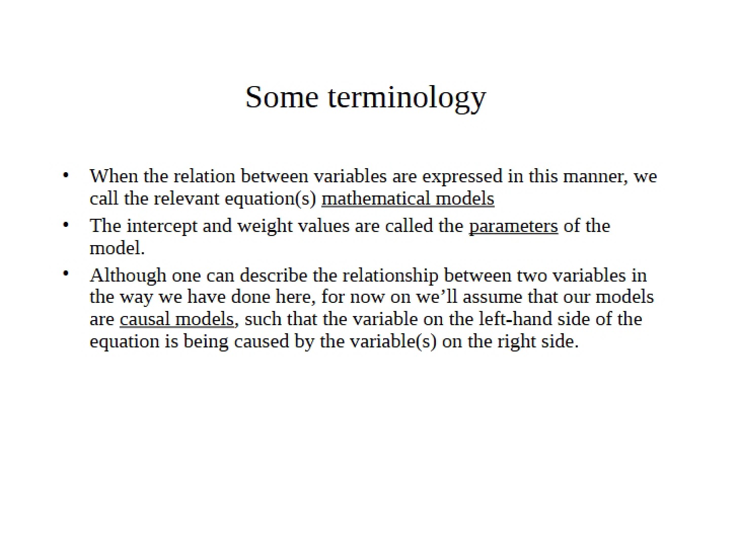 Terminology Overview