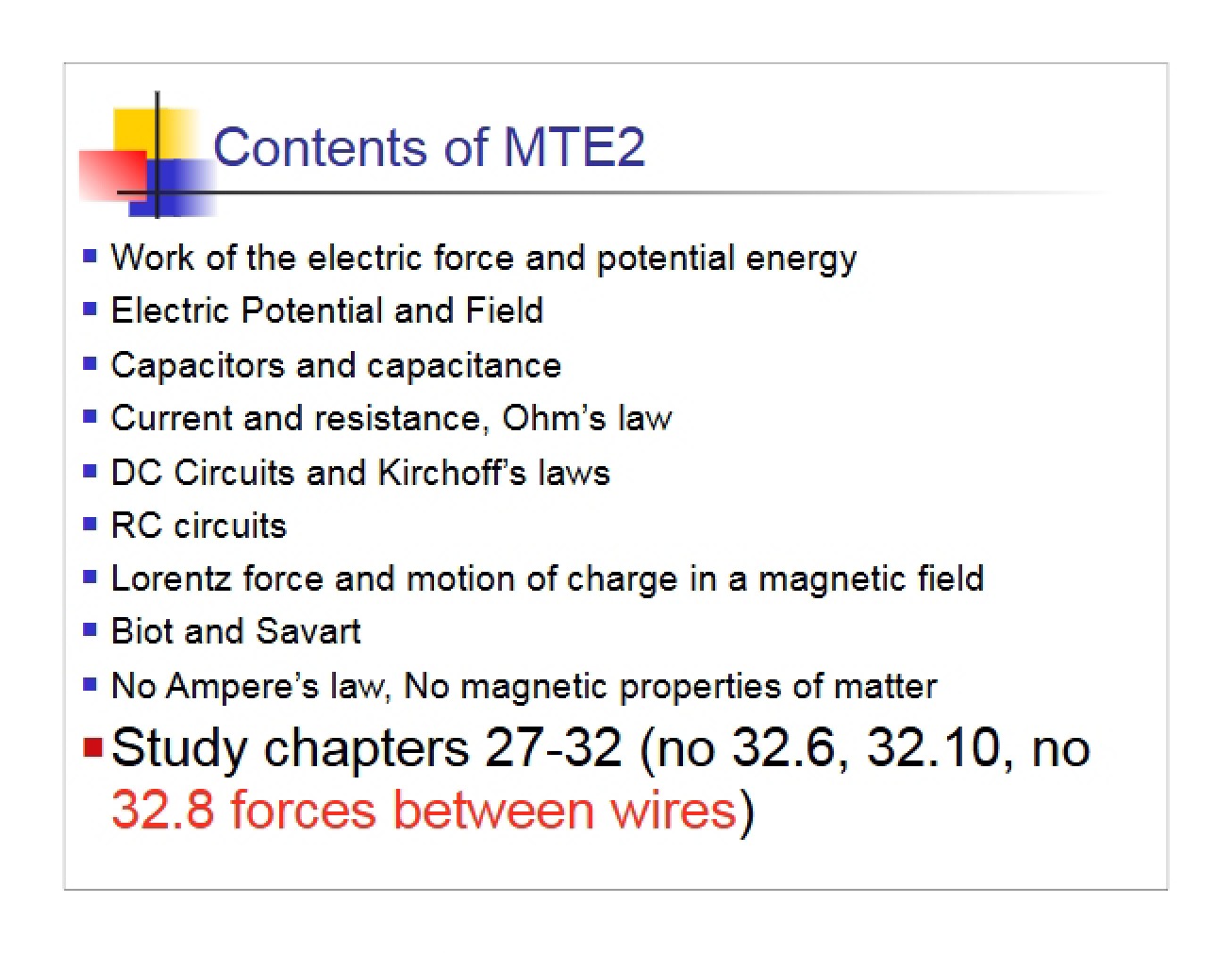 Notes for Lecture 15