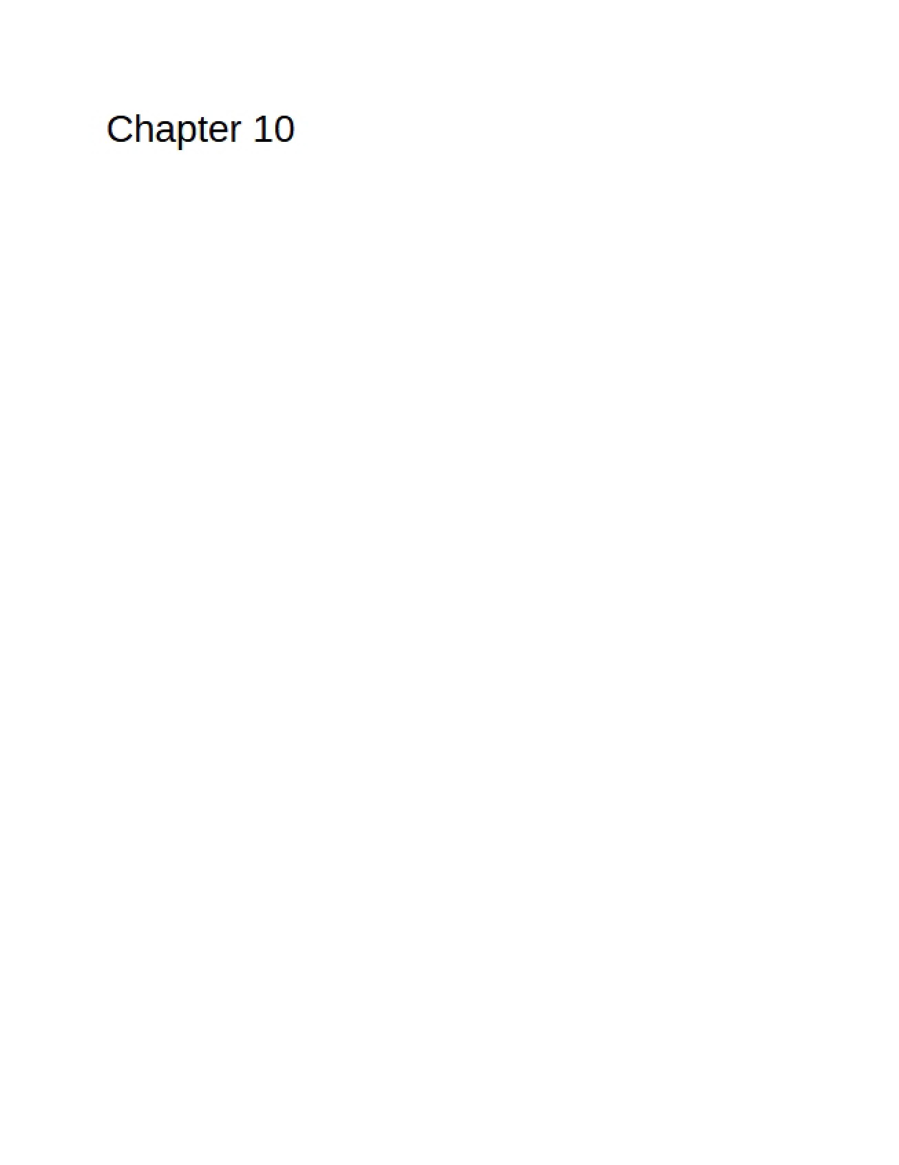 Tenth Chapter