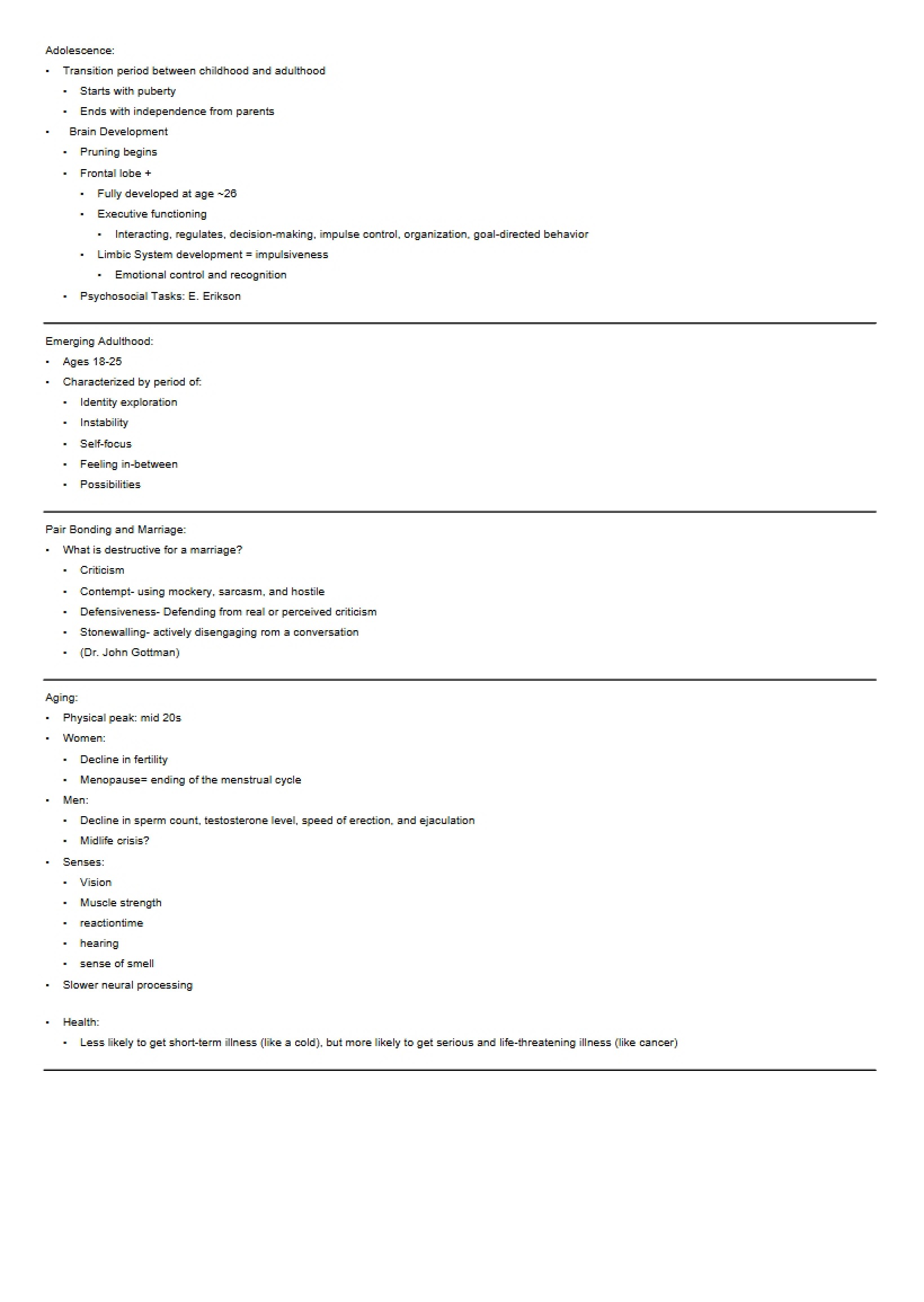 Adolescent Development