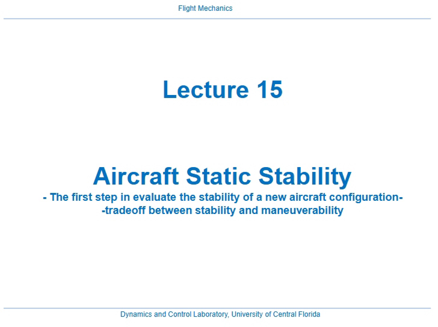 Chapter 5 via Lecture 15