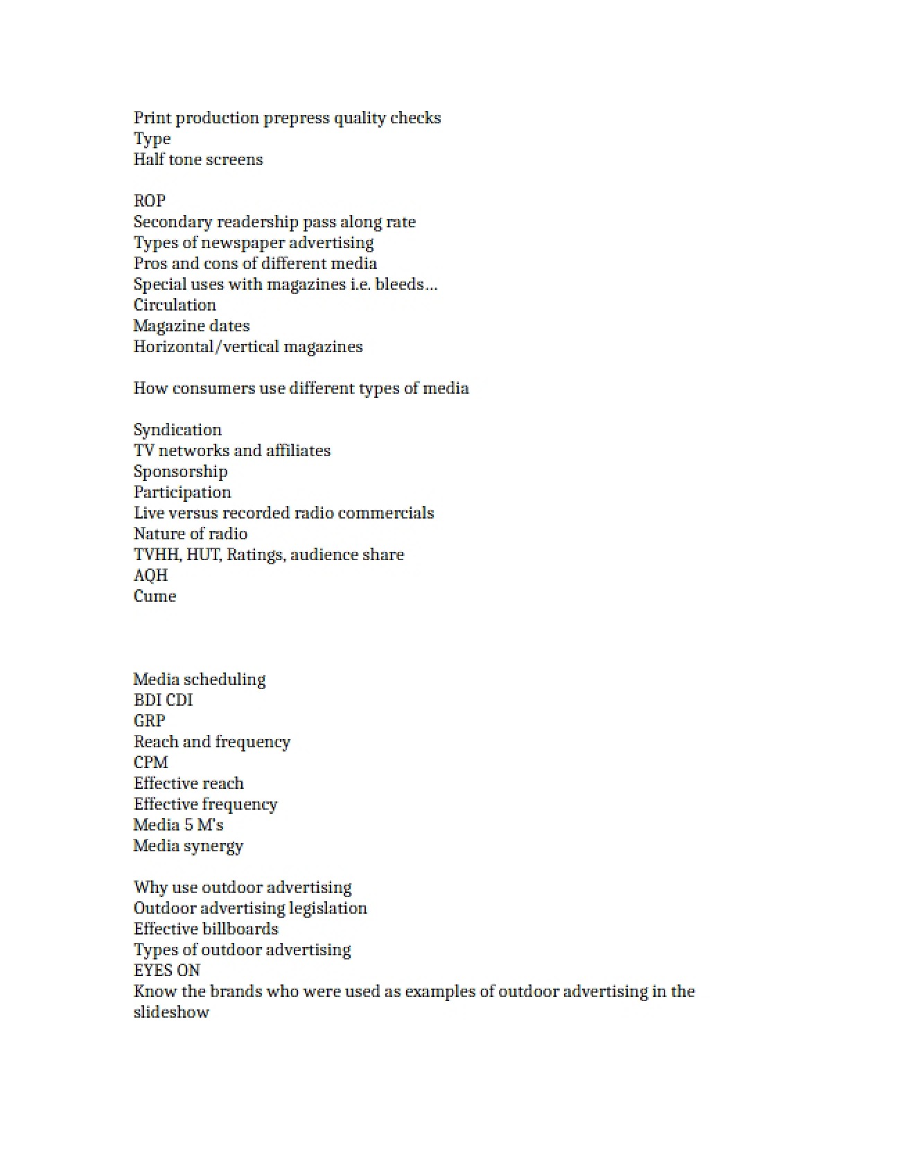Third Study Guide