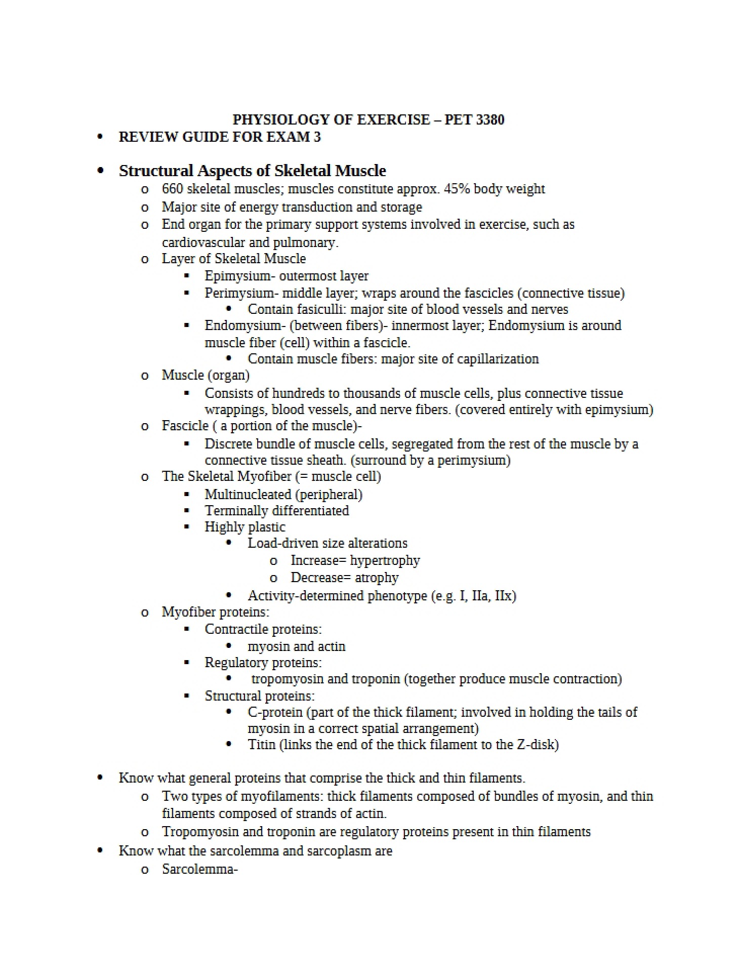 Exam 3 Review Guide