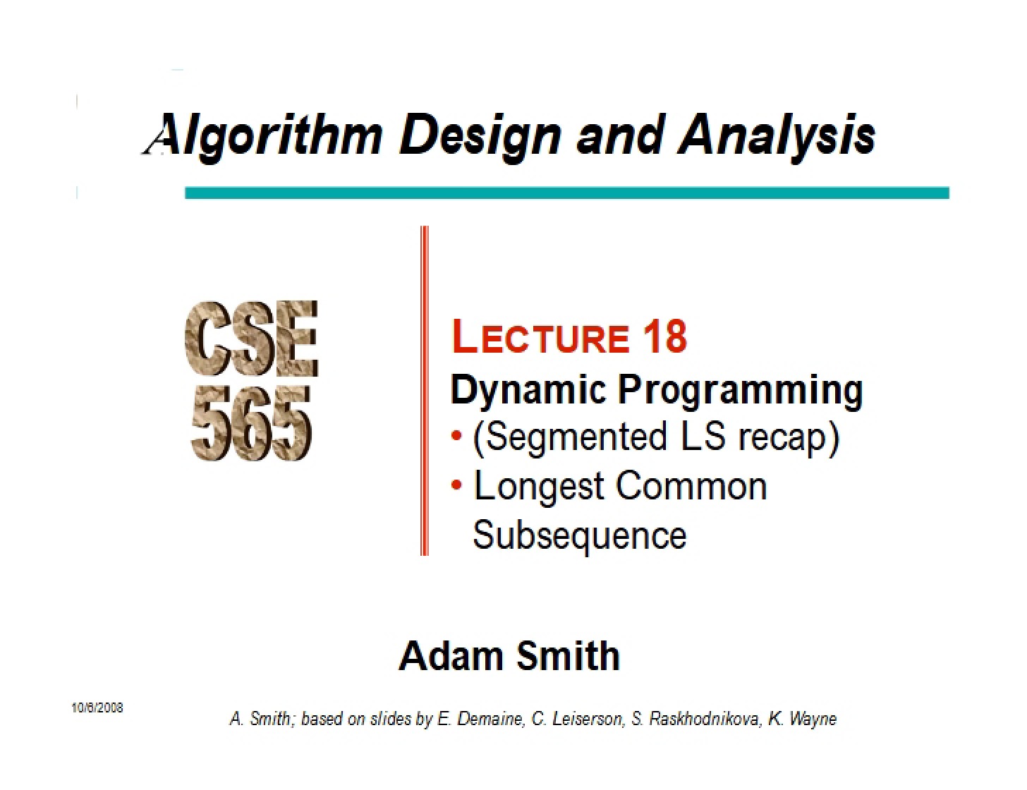 Methods of Dynamic Programming