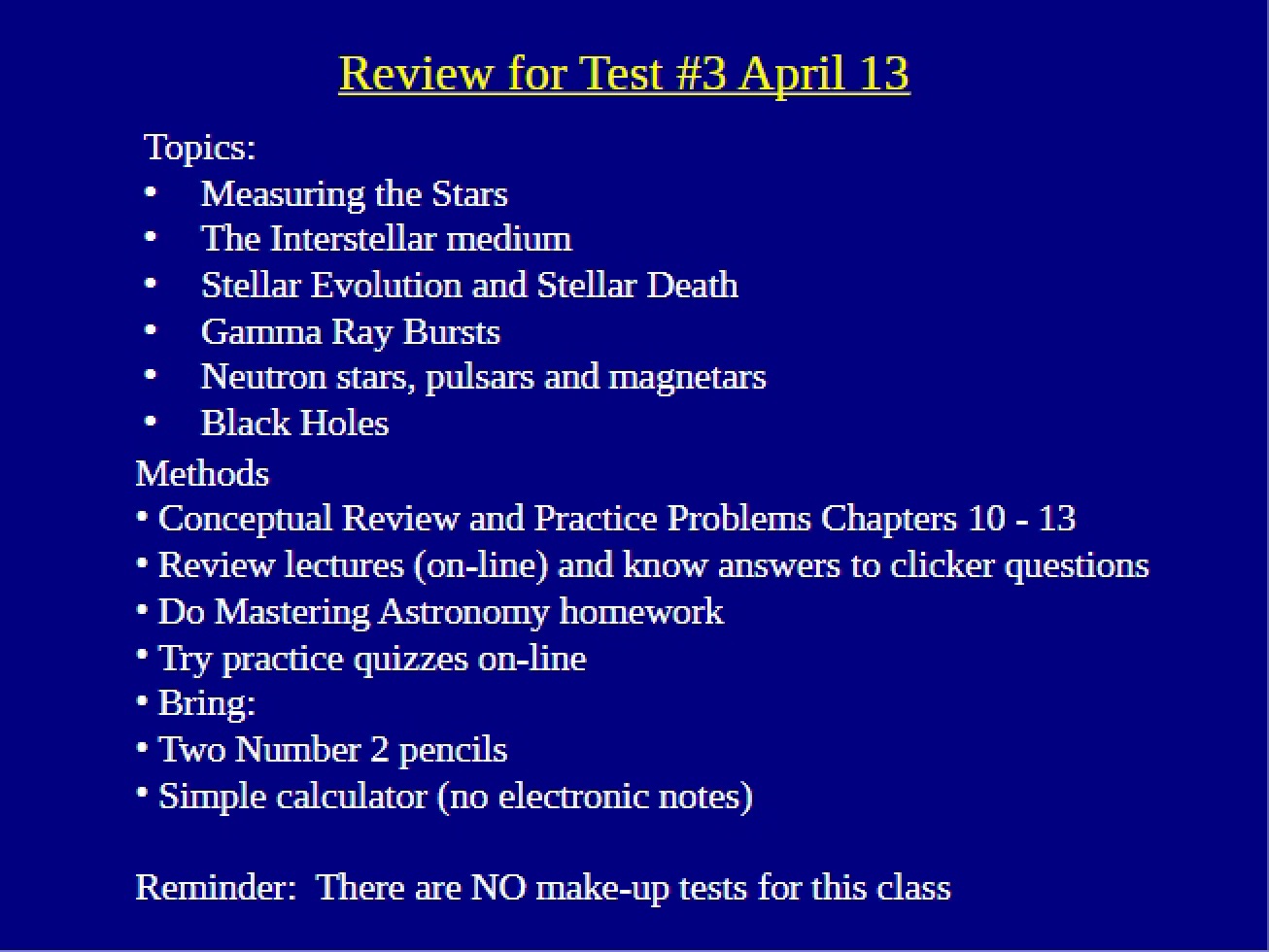 Black Holes Lecture 19
