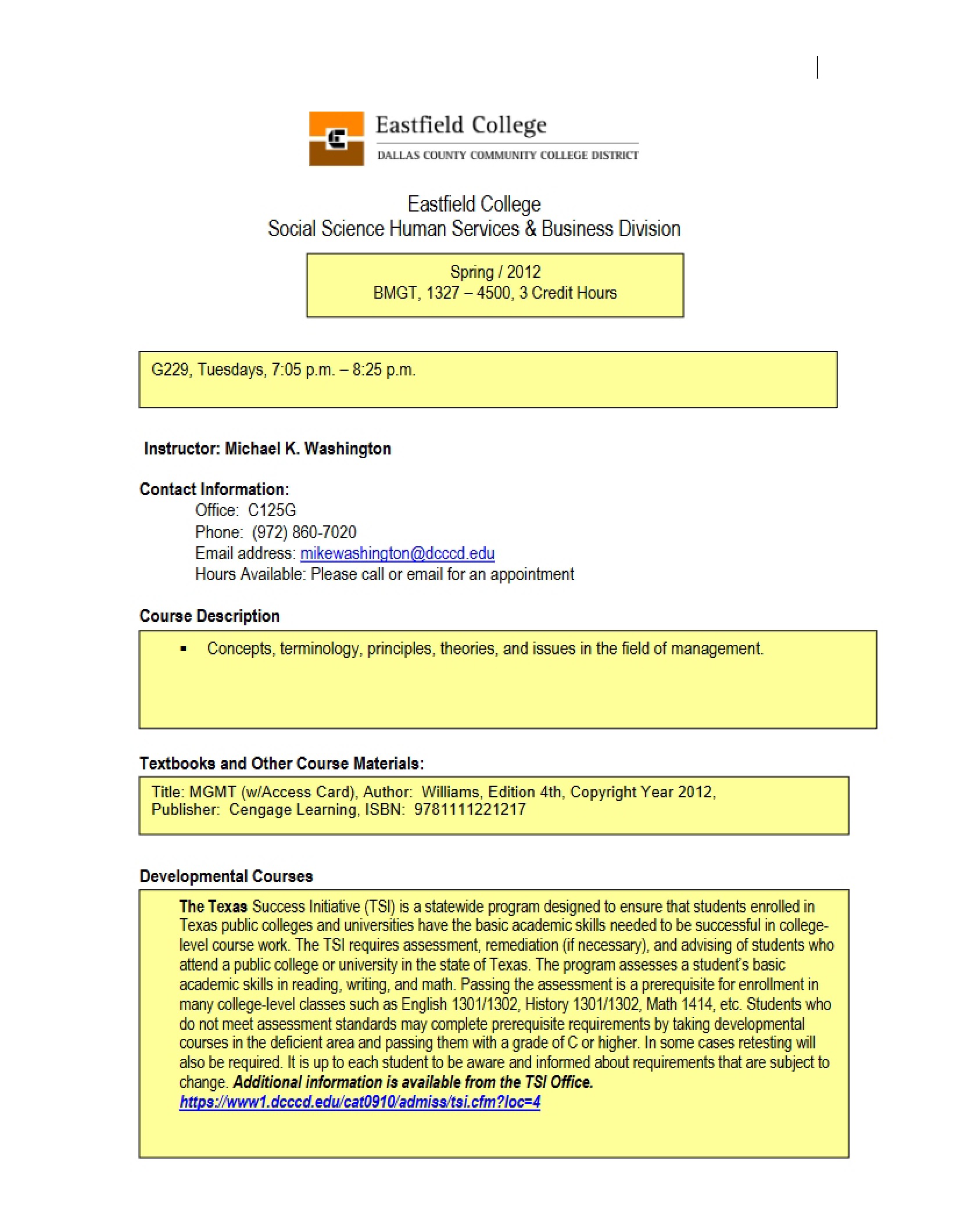 Syllabus