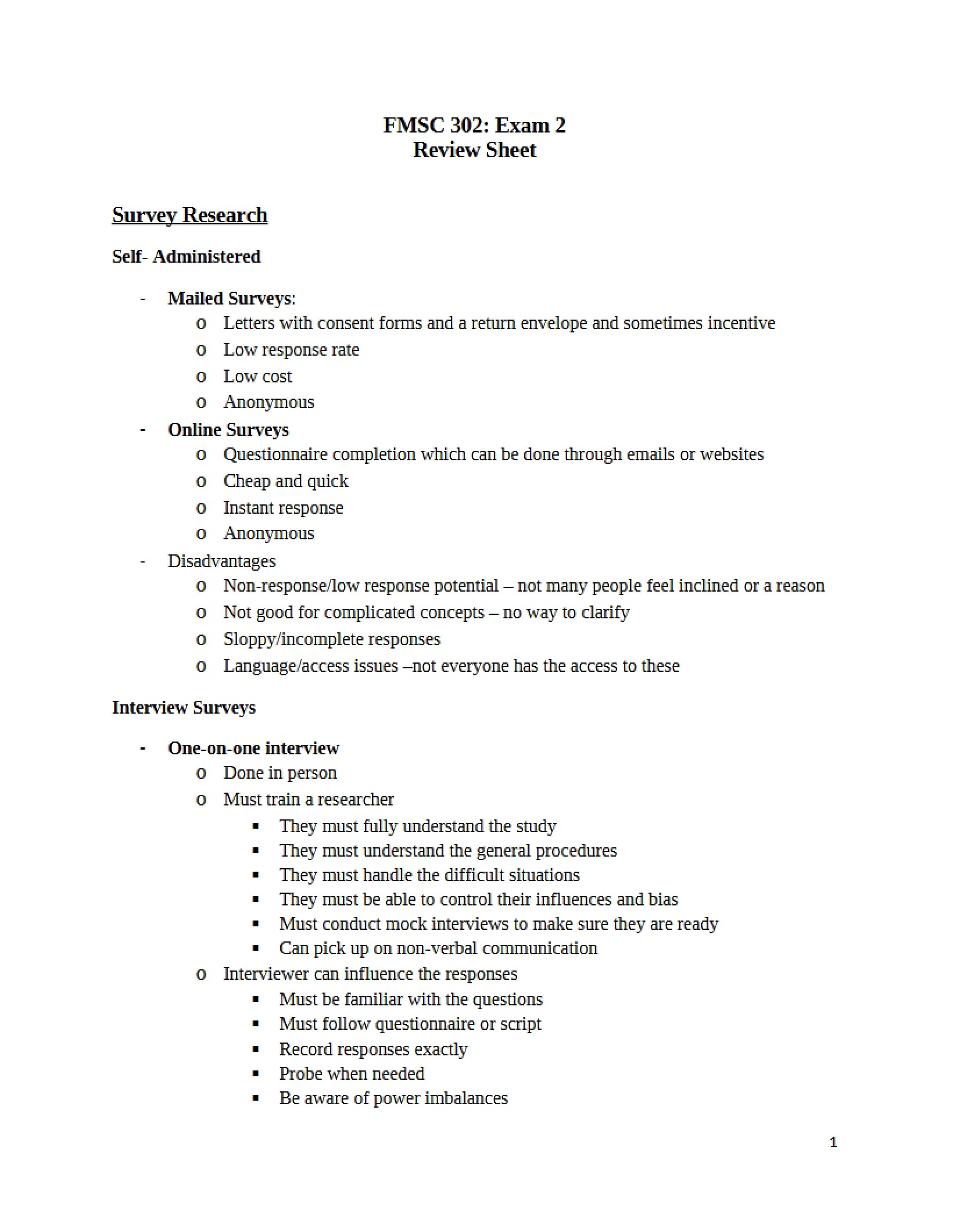 Sheet for Review