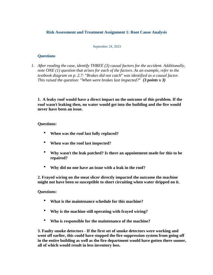 Workplace Accidents - Identifying Causal Factors and Solutions