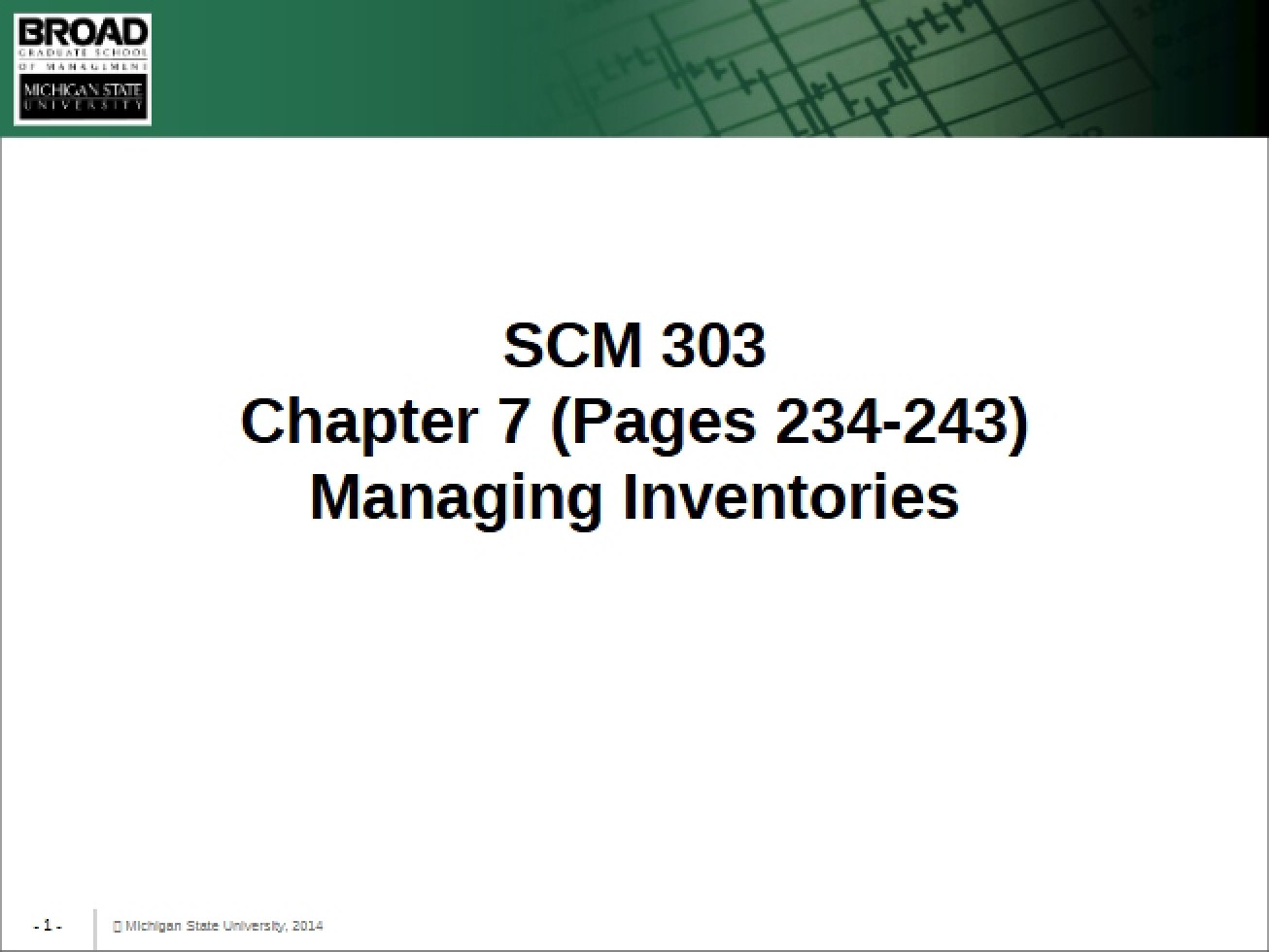 Inventory Fundamentals Chapter 7