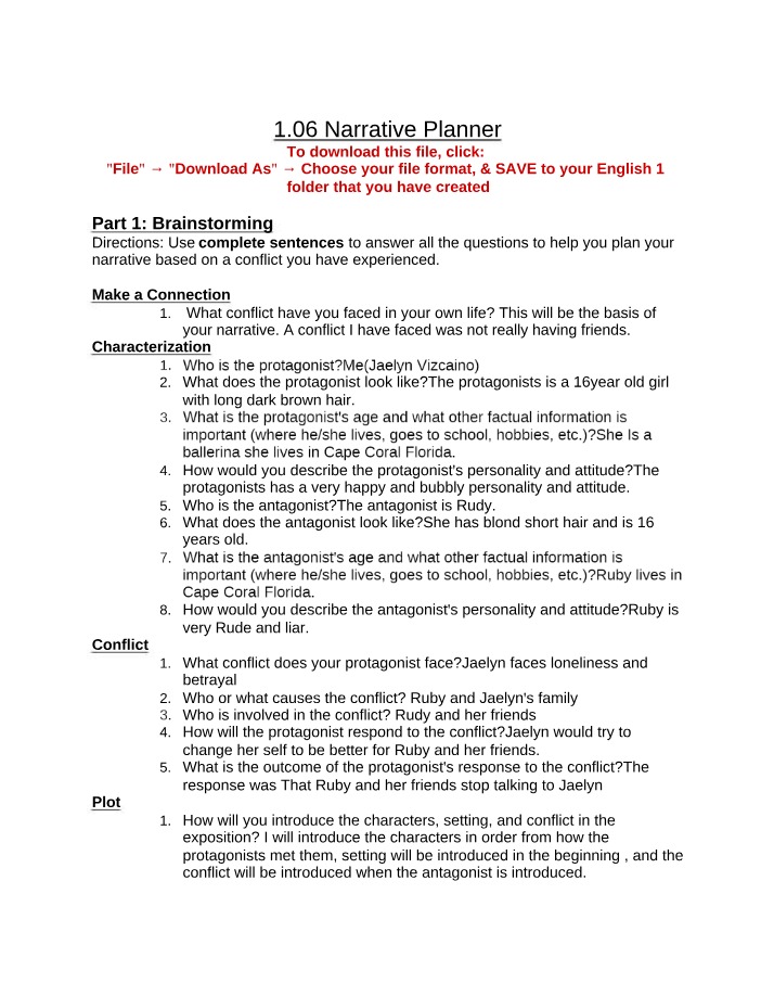 Narrative Planner Final
