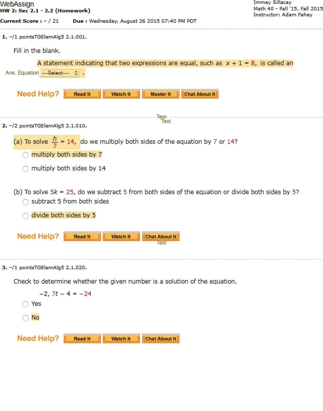 Homework 2