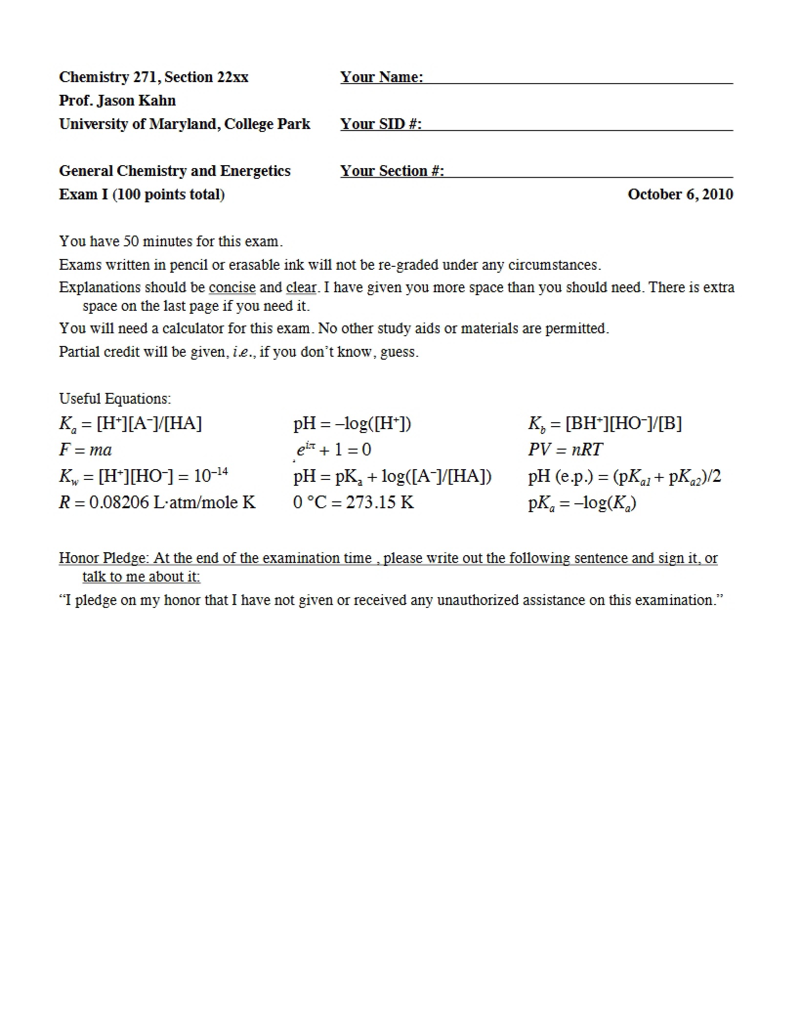 First Midterm