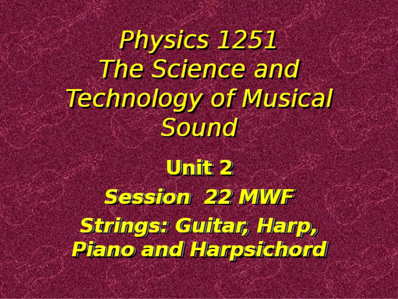 Physics Lecture 22