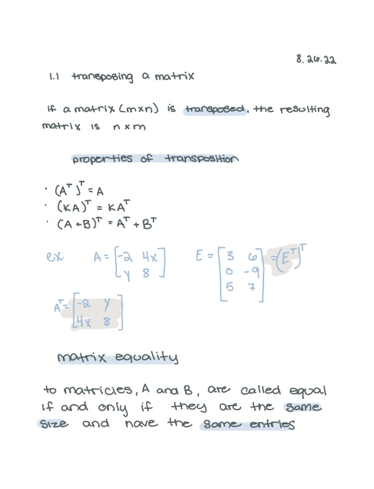 Matrix Transposition