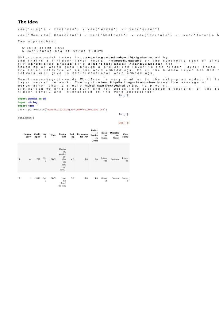 Word Embeddings - Skip-grams vs. CBOW