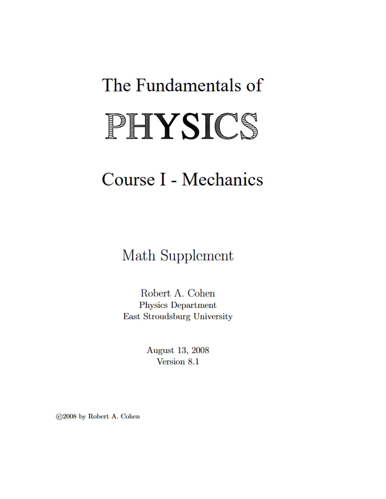 Supplement for Math